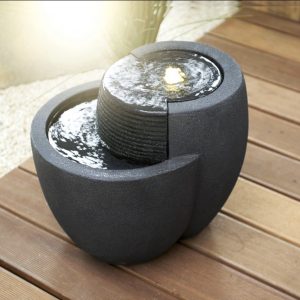 Đài phun nước Composite Esteras Comallo - Black Stone