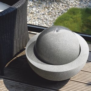 Đài phun nước Composite Esteras Ball - Granite Grey