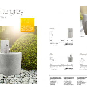 Đài phun nước Composite Esteras Doro - Granite Grey