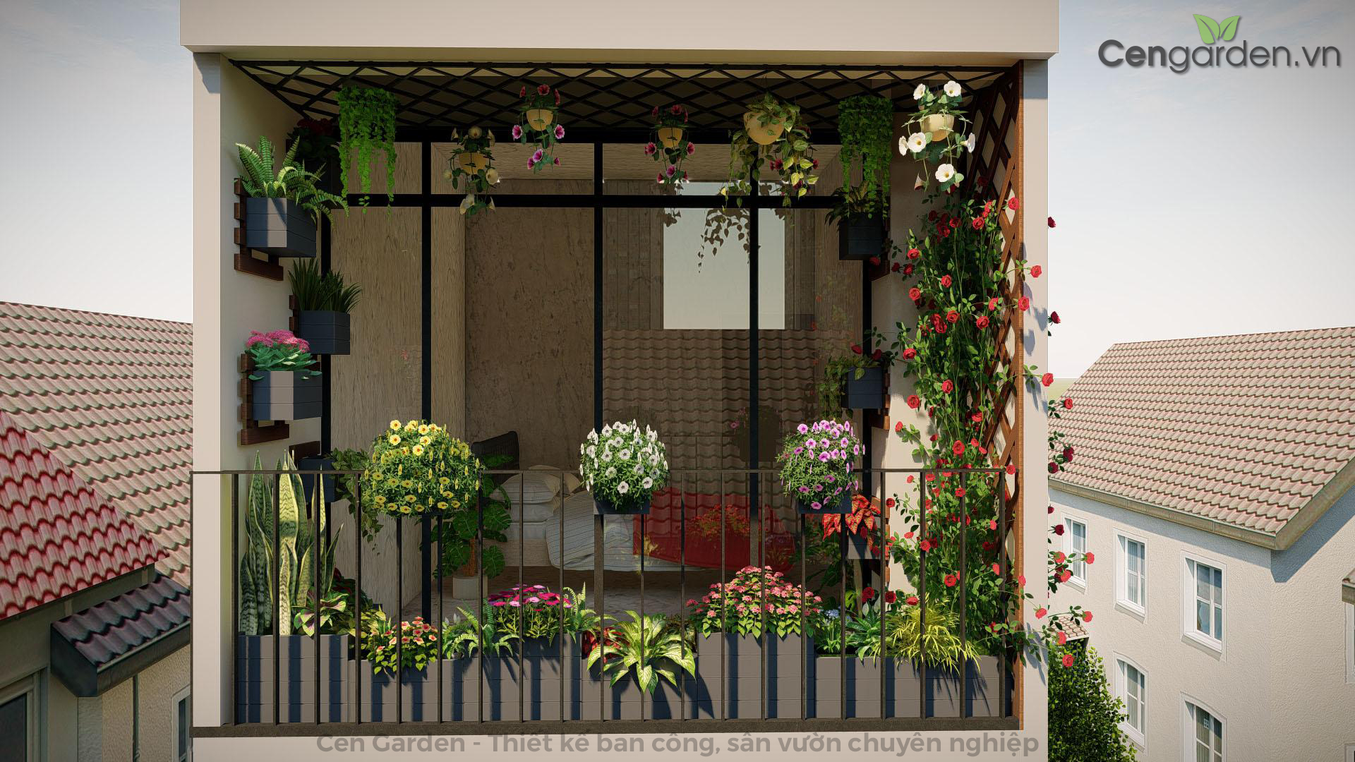 Ban công 3D chuyên nghiệp