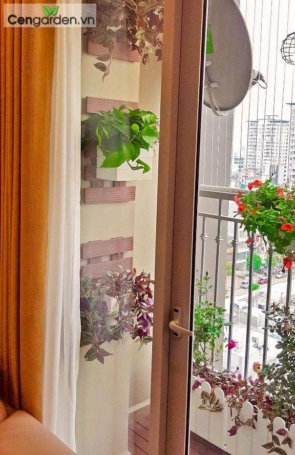 Trang trí ban công đẹp tại Chung cư Vinhomes Gardenia Mỹ Đình