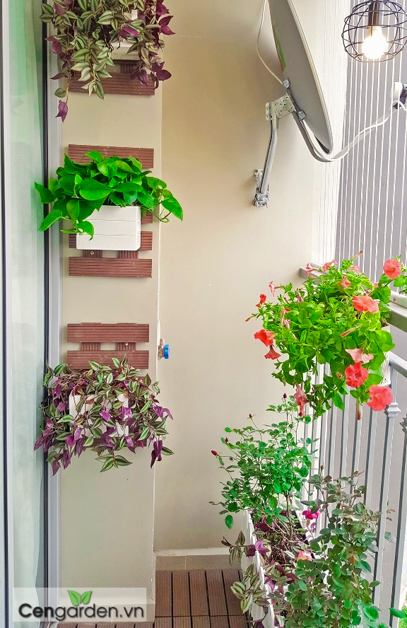 Trang trí ban công đẹp tại Chung cư Vinhomes Gardenia Mỹ Đình