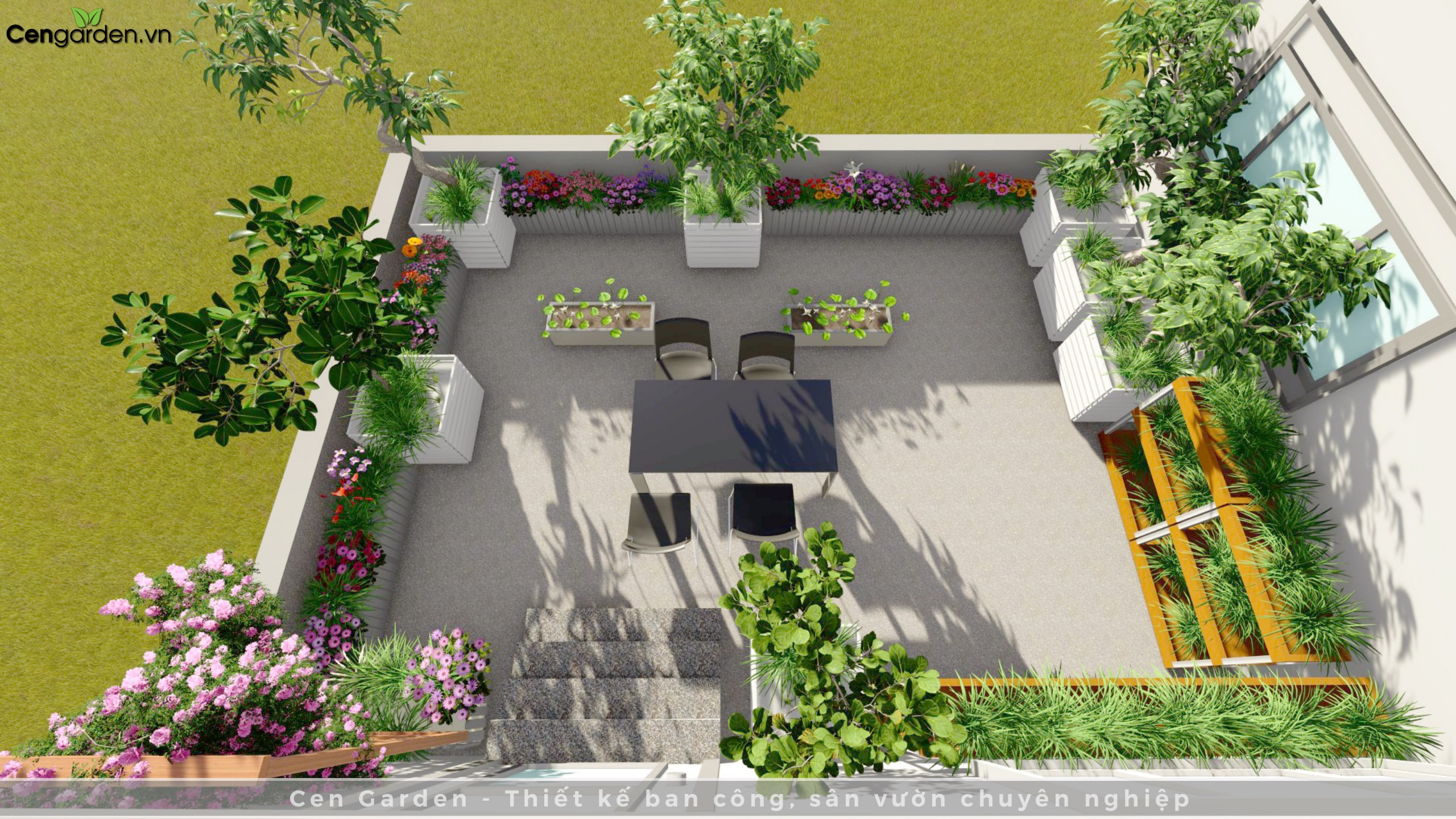 Thiết kế ban công 3D