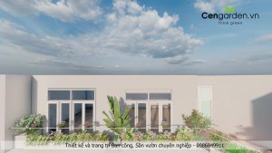 Ảnh thiết kế 3D ban công 162 Hoàng Hoa Thám