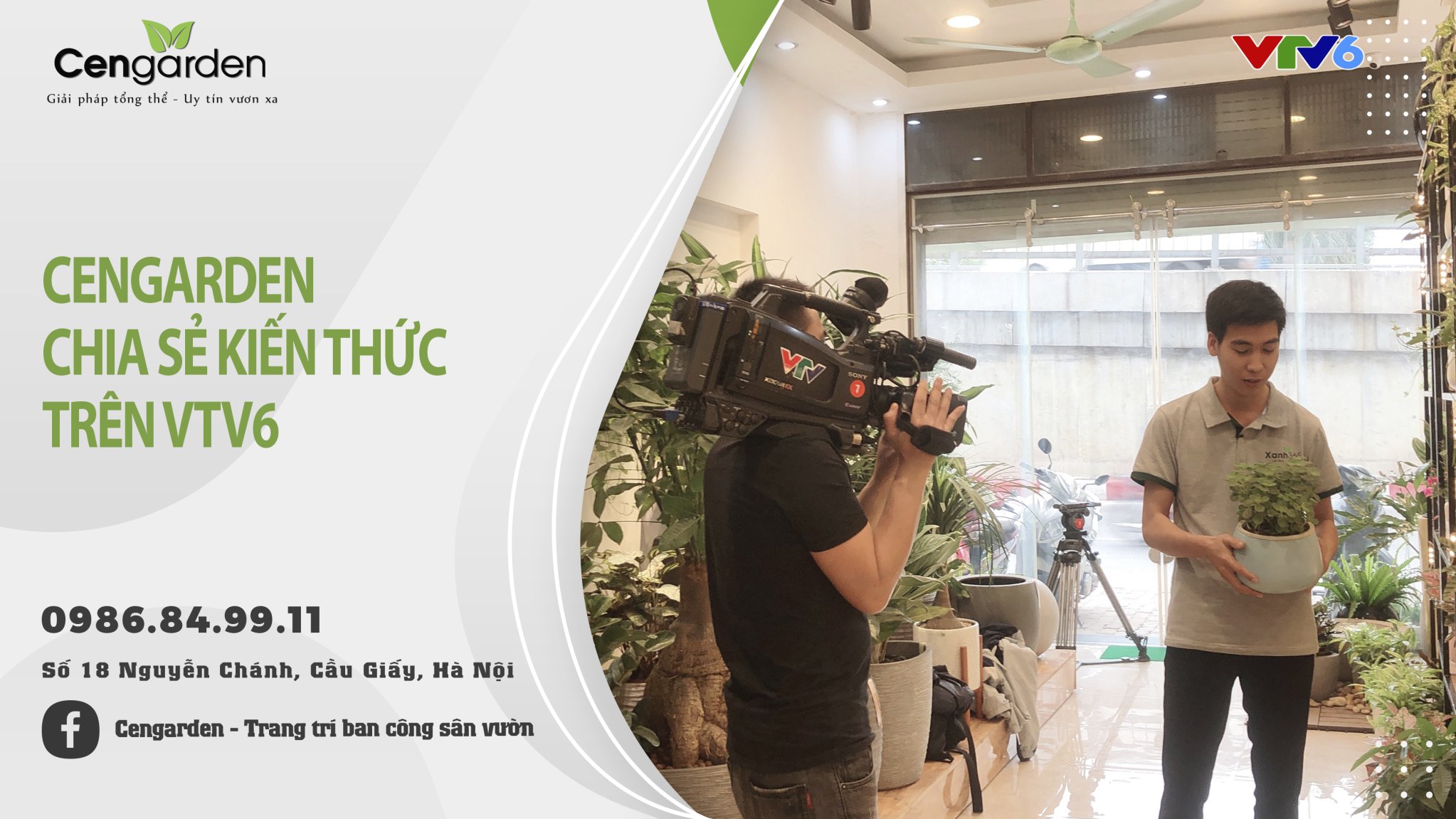 Cengarden chia sẻ kiến thức trên VTV6