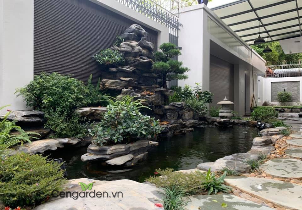 Thiết kế hồ koi biệt thự