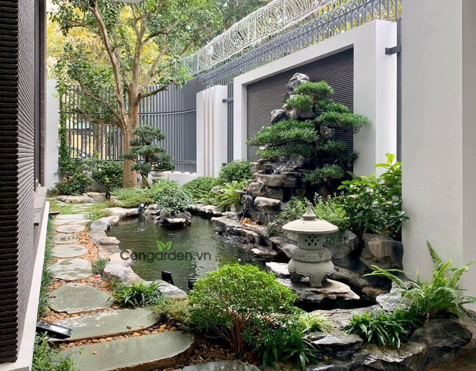 Thiết kế hồ koi biệt thự
