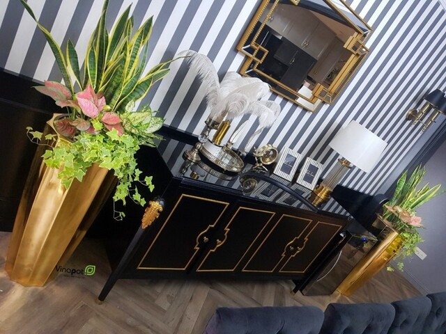 Chậu Composite cao cấp Garnet Gold Tự Tưới ROS