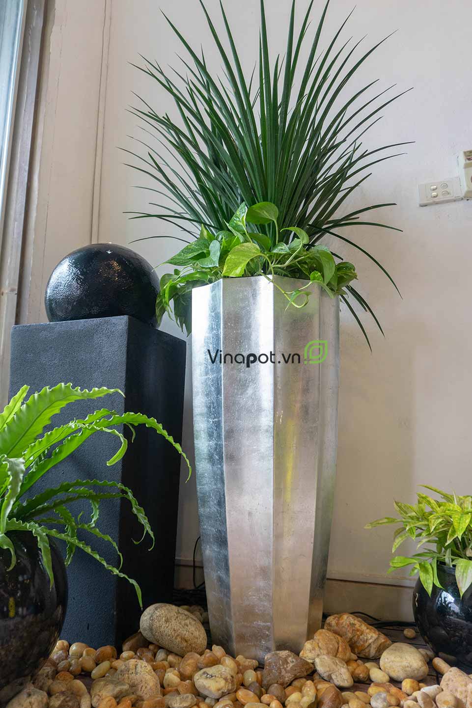 Chậu Composite Cao cấp Premier Garnet ROS