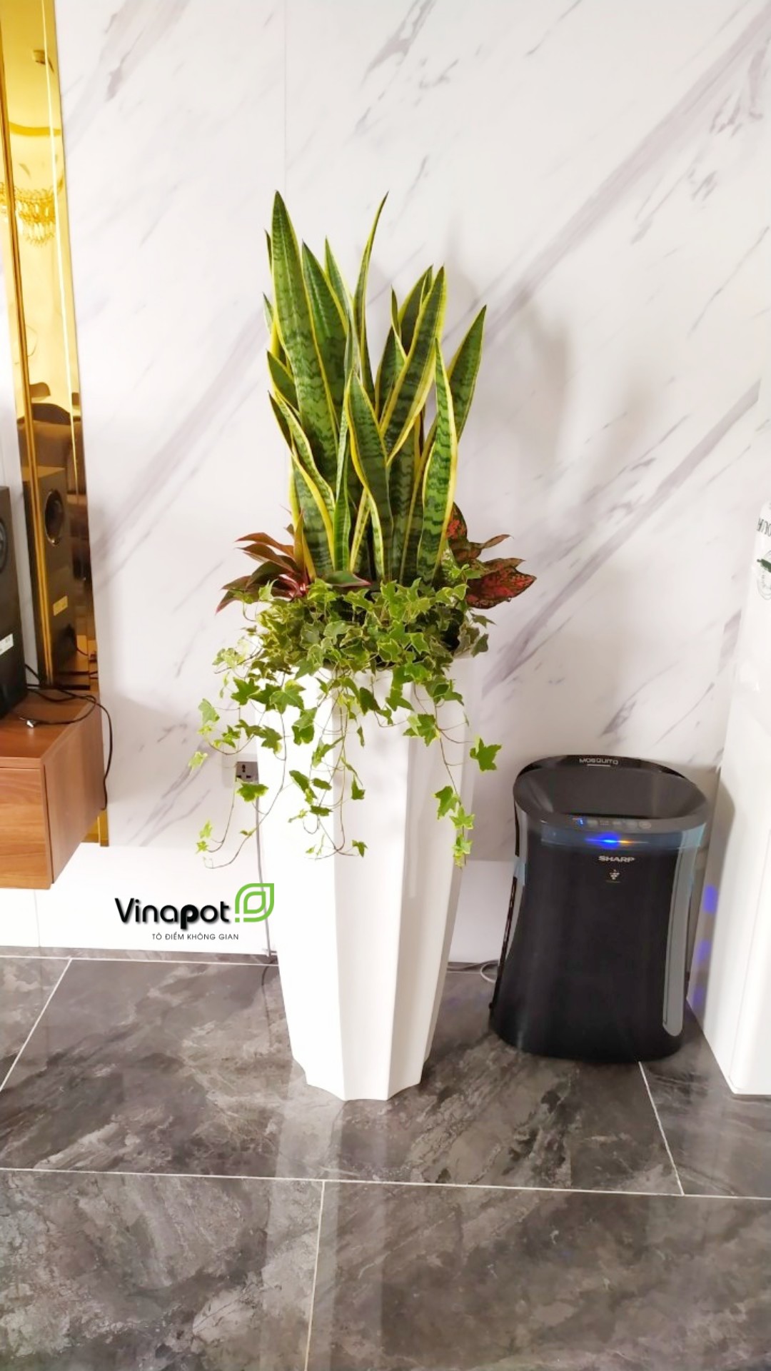 Chậu Composite Cao cấp Premier Garnet ROS