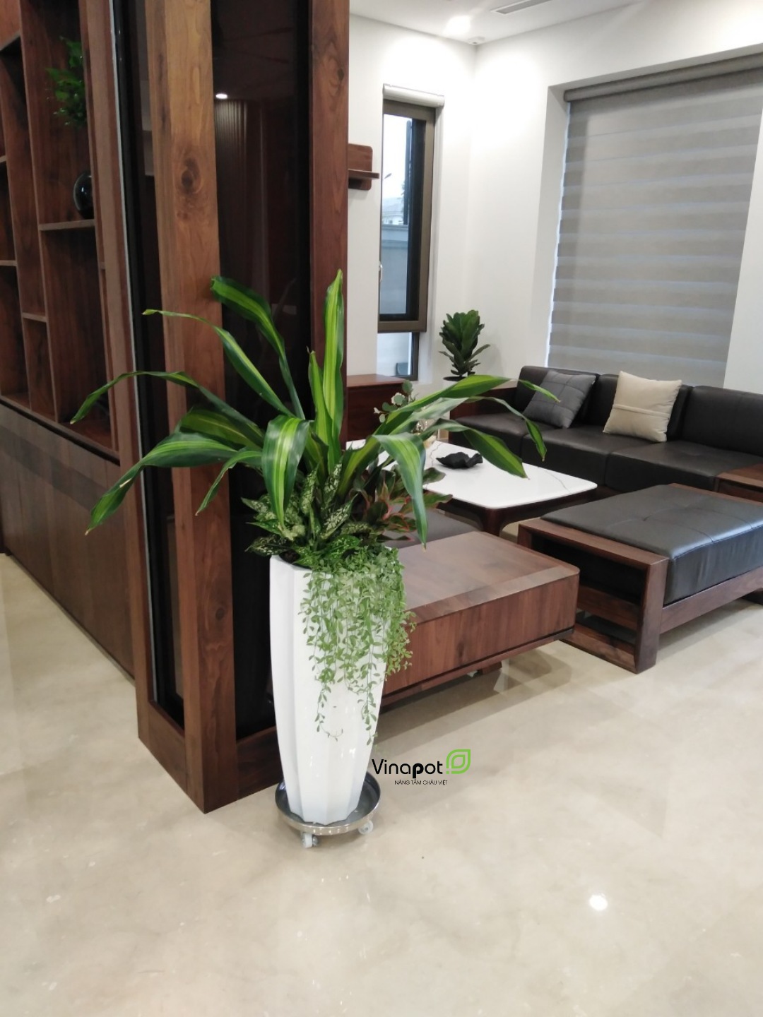 Chậu Composite Cao cấp Premier Garnet ROS