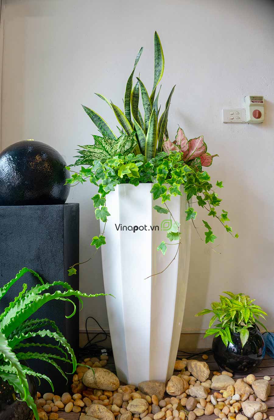 Chậu Composite Cao cấp Premier Garnet ROS