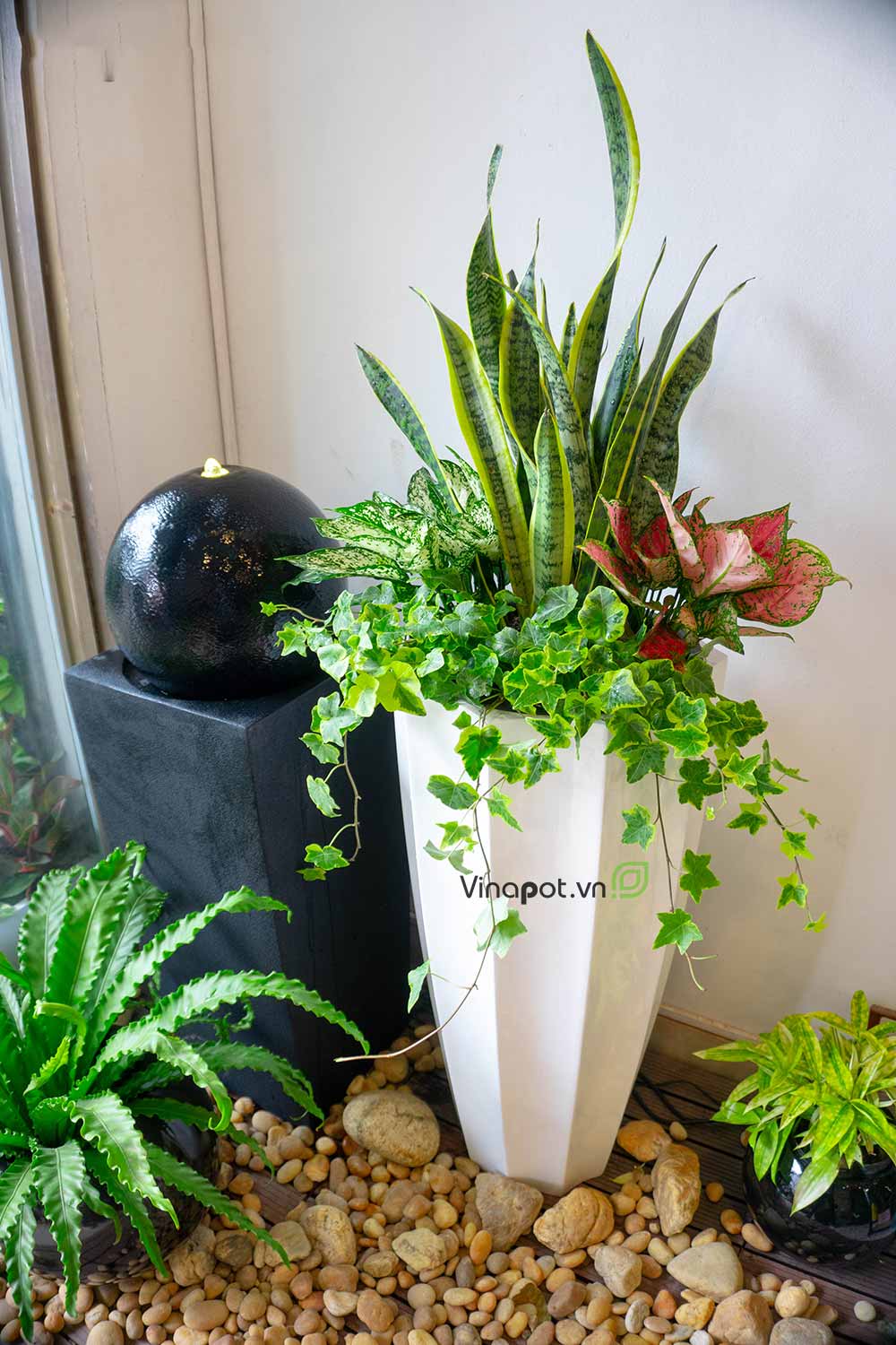 Chậu Composite Cao cấp Premier Garnet ROS