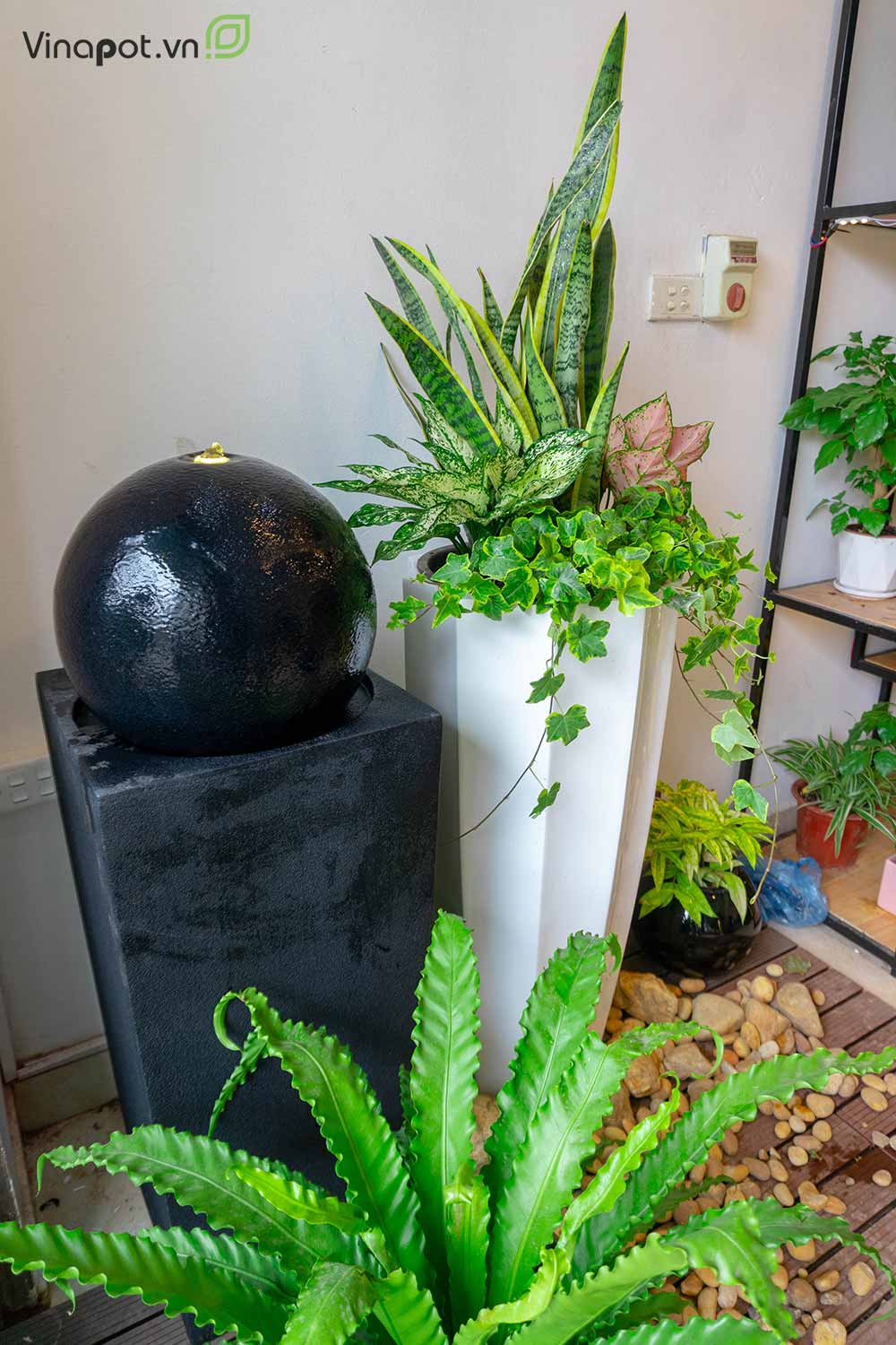 Chậu Composite Cao cấp Premier Garnet ROS