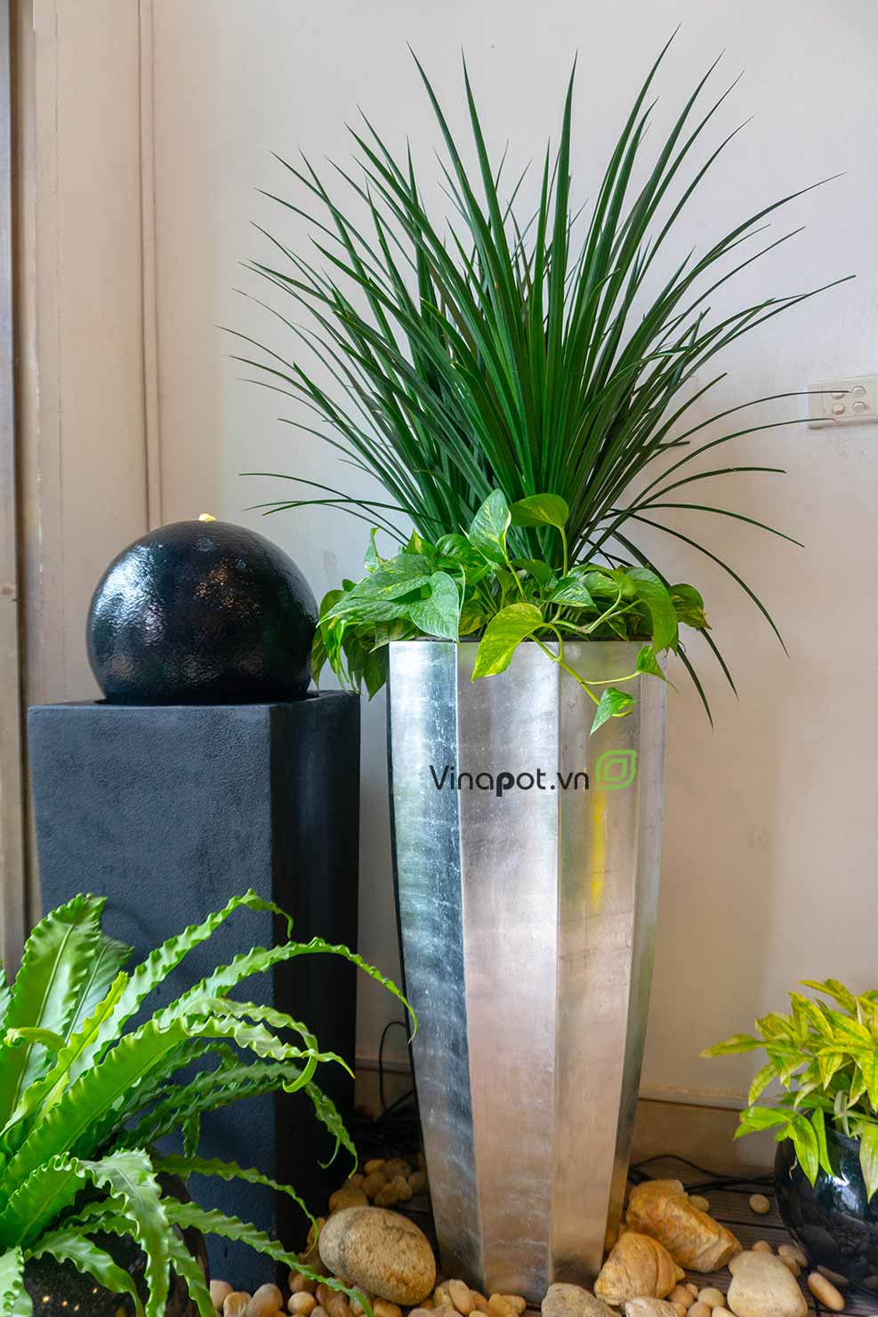 Chậu Composite Cao cấp Premier Garnet ROS