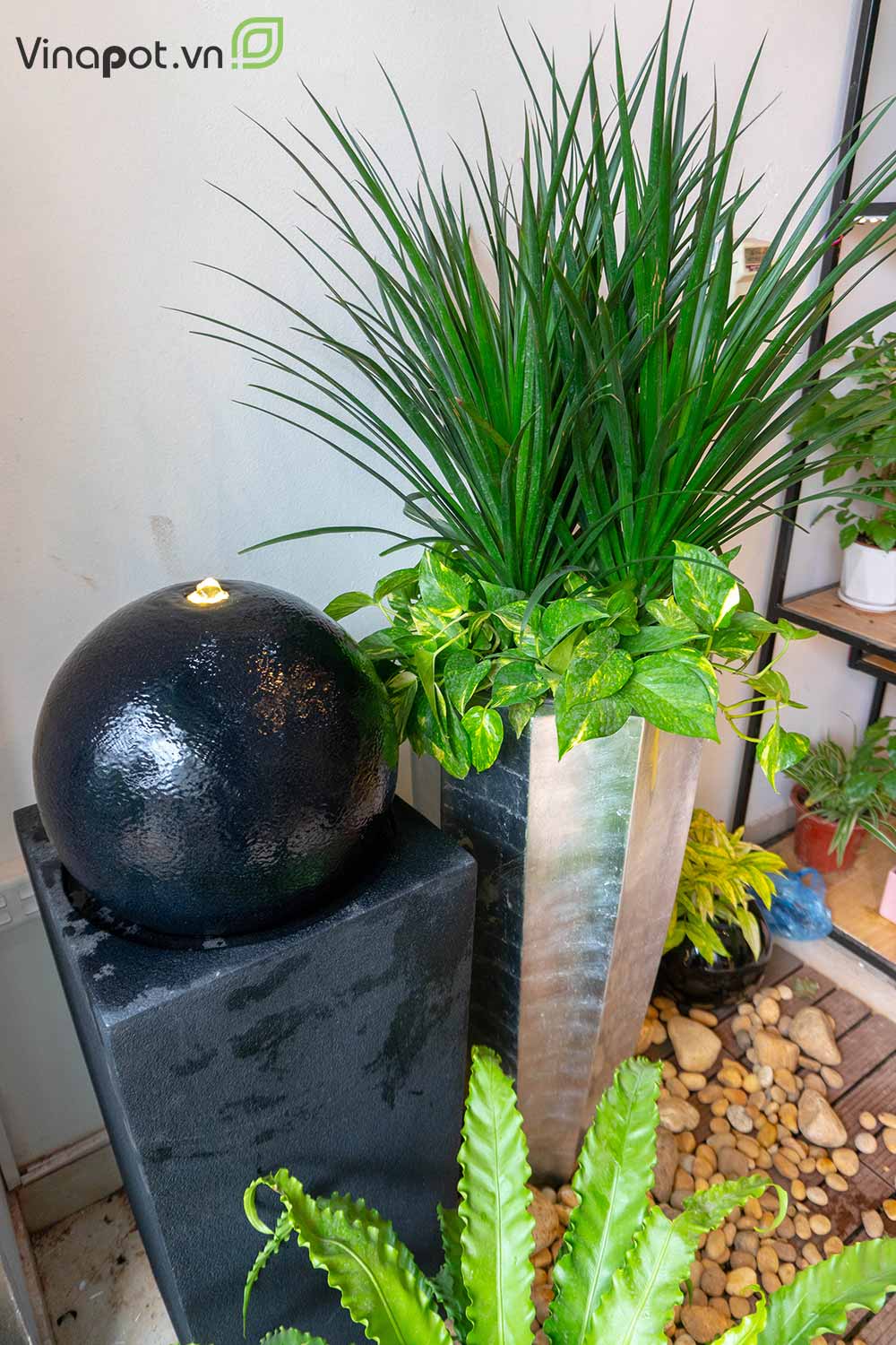 Chậu Composite Cao cấp Premier Garnet ROS