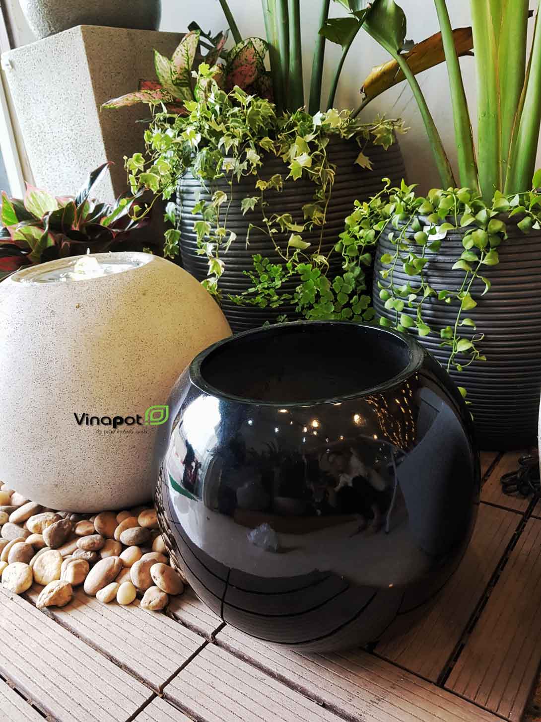 Chậu Composite Cao cấp Premier Opal ROS