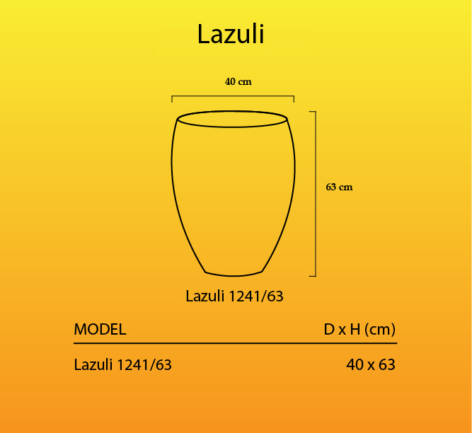Kích thước chậu Lazulli