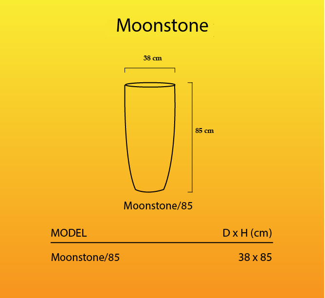 Kích thước chậu Moonstone