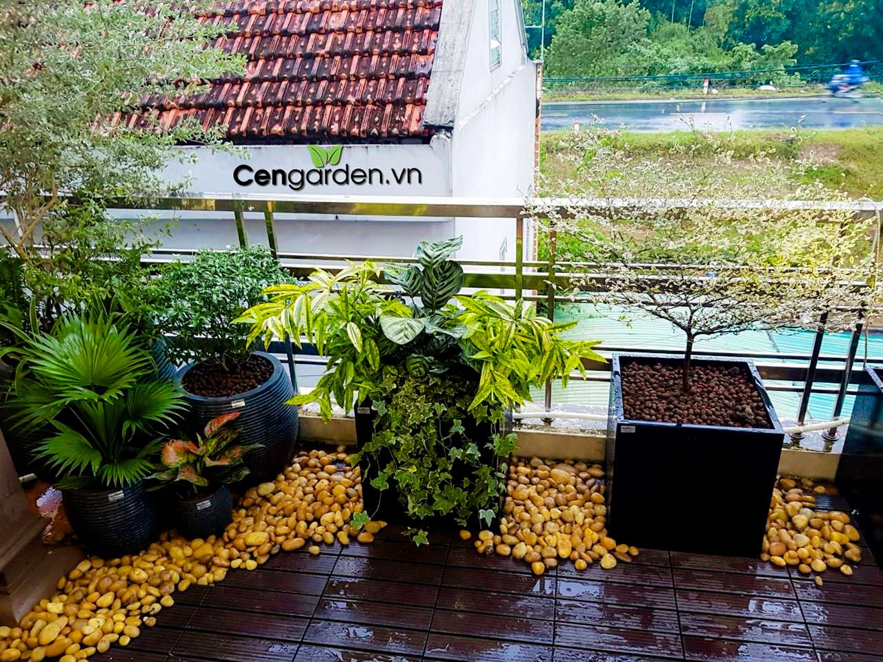 Ban công xanh mát ấn tượng tại chung cư Goldmark City