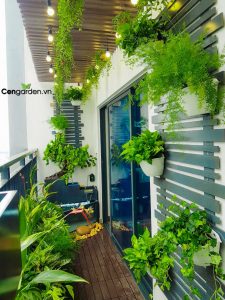 Ban công xanh mát ấn tượng tại chung cư Goldmark City