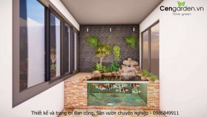 Thiết kế hồ koi biệt thự